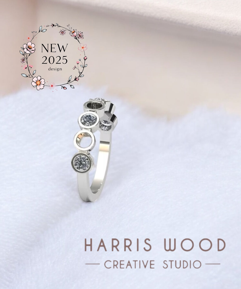 Circle of Life CZ Ring - SOLID SILVER