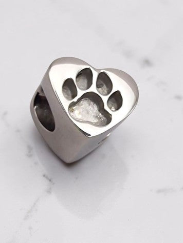 🩵Paw Print Bracelet Bead Charm STAINLESS STEEL