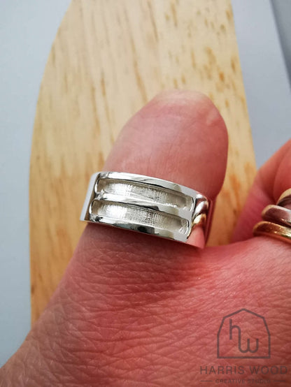 7Mm Half Double Channel Ring