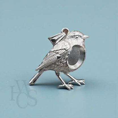 💙 Stainless Steel Detailed Robin Pendant
