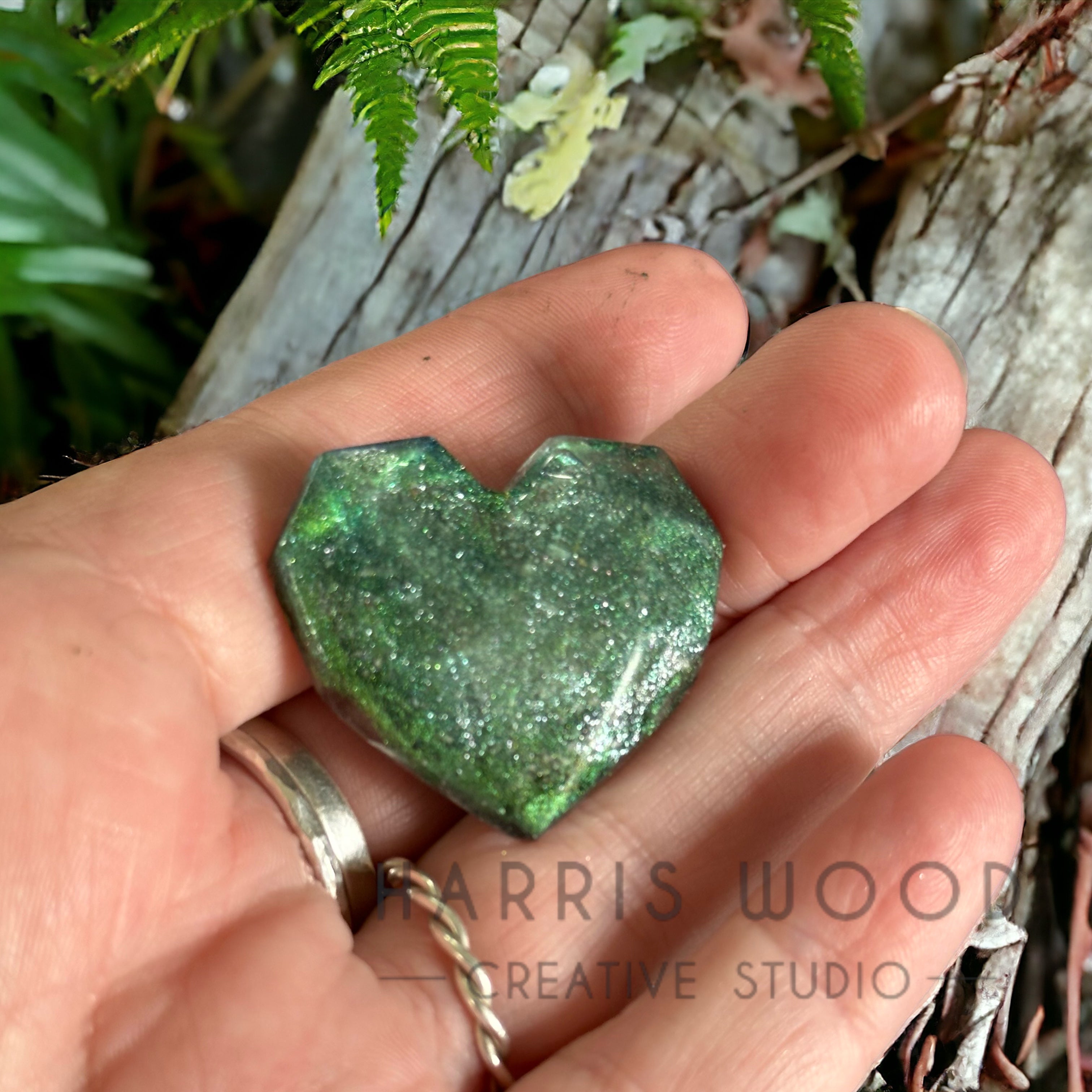 Resin Heart Keepsake (small)