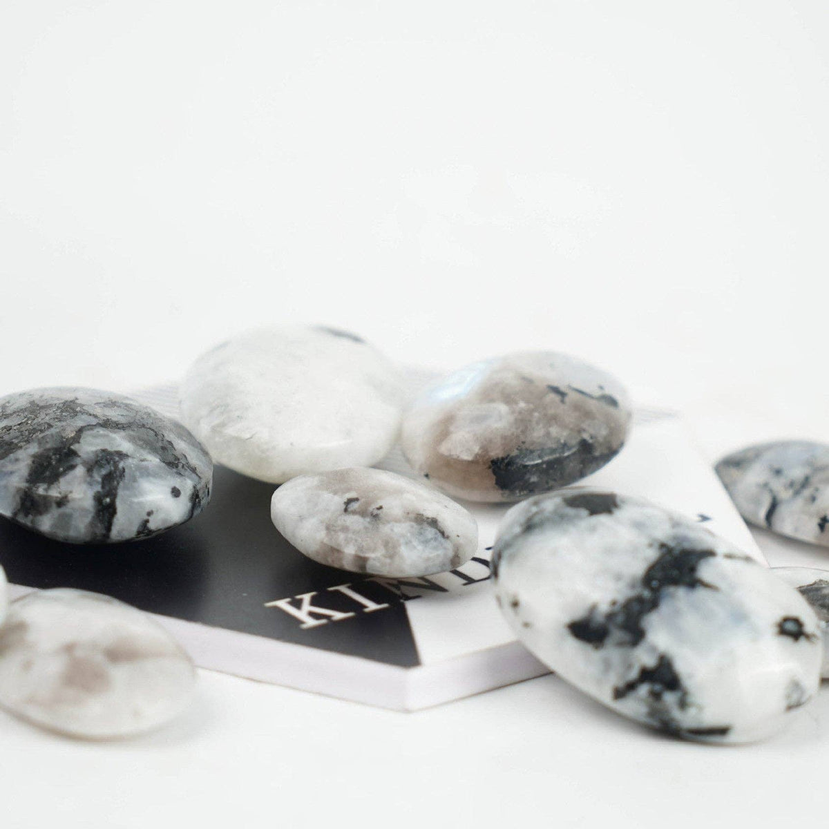 Rainbow Moonstone Palm Stone for Emotional Balance and Inner Peace