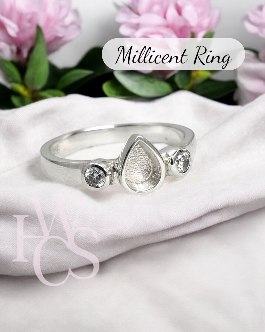 Millicent CZ Ring - Solid Silver