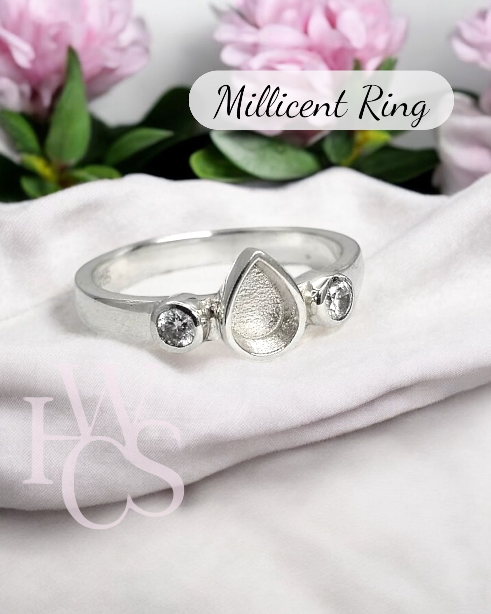 Millicent CZ Ring - Solid Silver