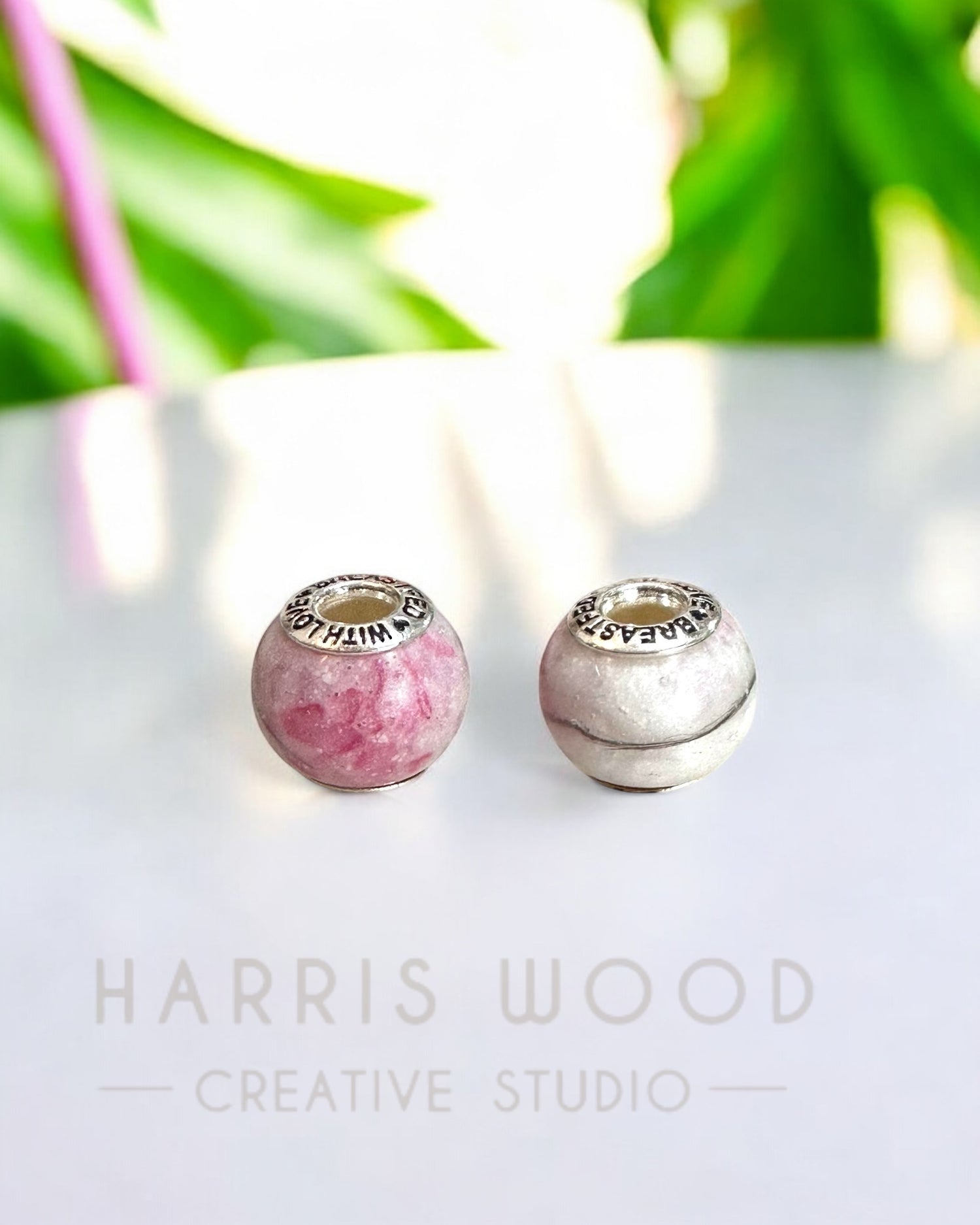 CHARM BEADS - BREASTFED WITH LOVE (pre-engraved)