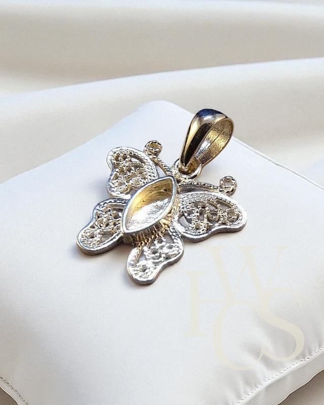 Filigree Butterfly Pendant