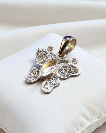 Filigree Butterfly Pendant