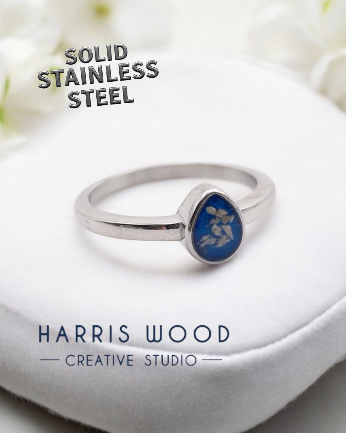 💙 My Teardrop Ring - Stainless Steel