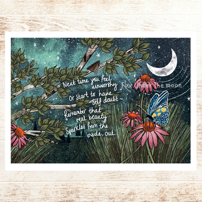 Real Beauty - A4 Art Print