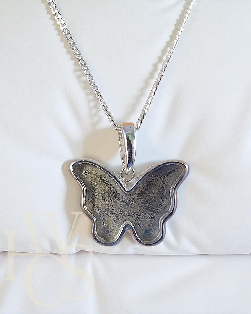 Butterfly Bezel Pendant