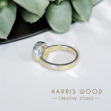 ❤️ Neptune Ring Thick Trim Bezel - SOLID SILVER