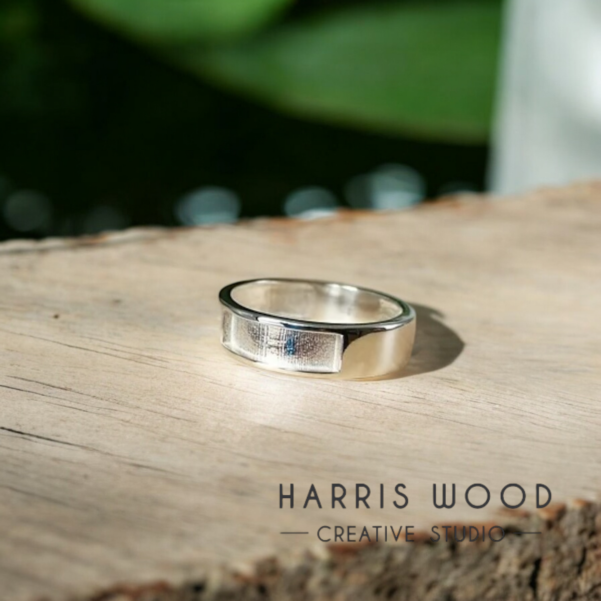 💙 Ellis 8mm RFF Channel Ring - SOLID SILVER