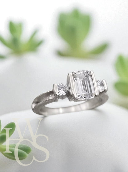 Emerald City CZ Ring - SOLID SILVER