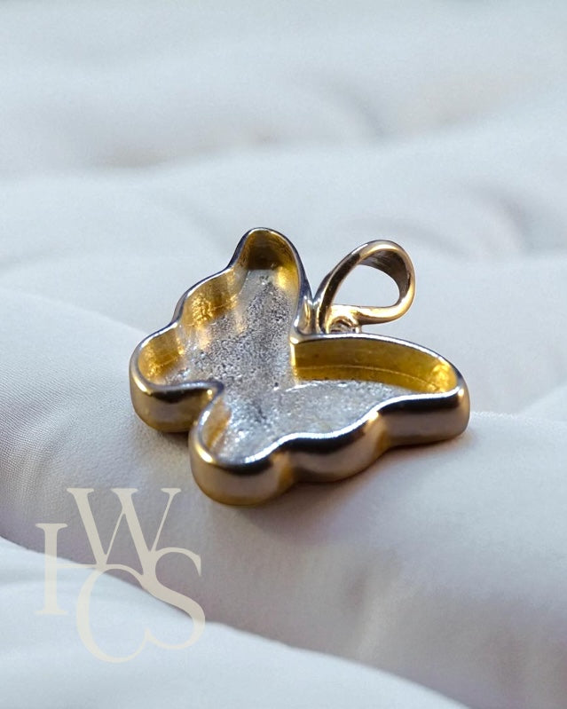 Butterfly Bezel Pendant