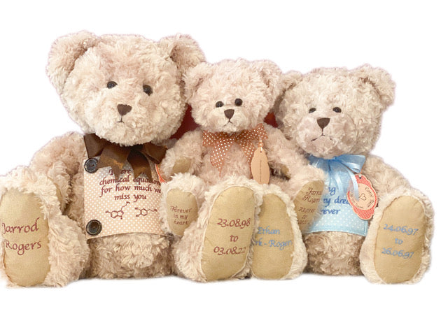 Large Vintage Brown Urn Teddy Bear