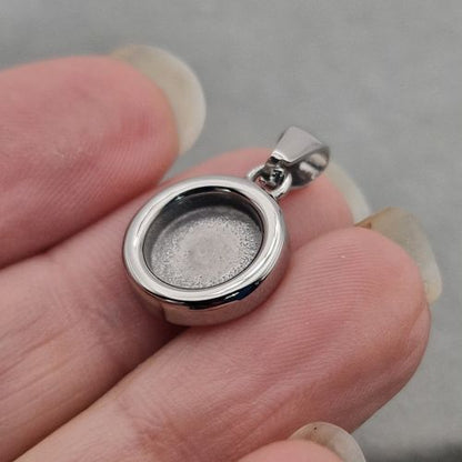 💙 Real 18ct Gold PVD Stainless Steel Small Round Pendant