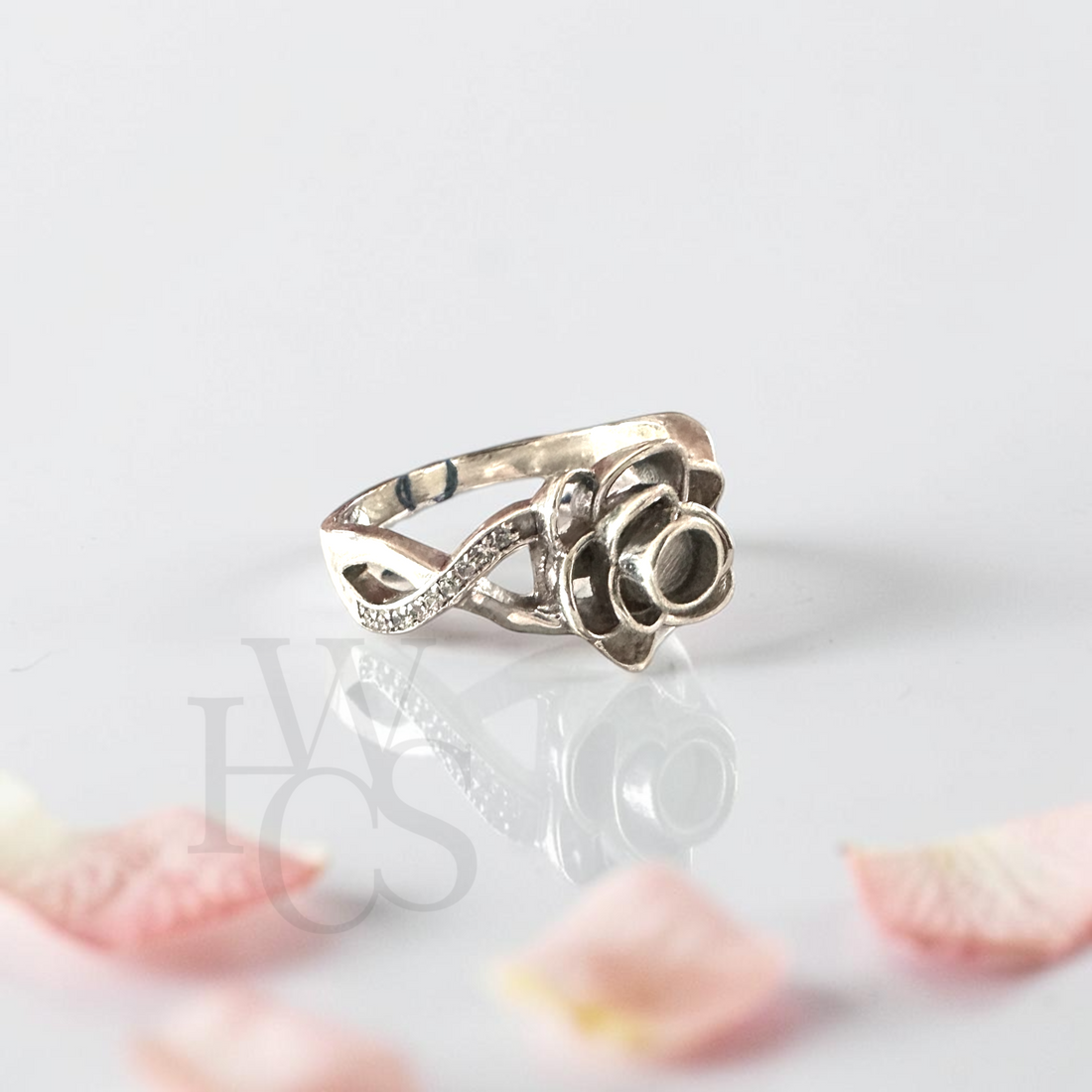 🏷️ EOL – Rose CZ Ring – Solid 925 Silver