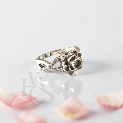 🏷️ EOL – Rose CZ Ring – Solid 925 Silver
