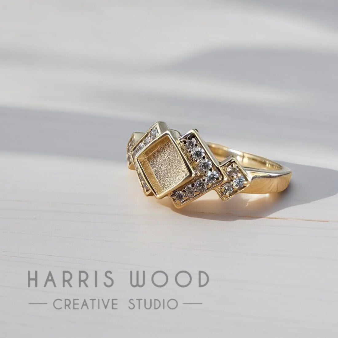 Zenithia CZ Ring- 9ct Solid GOLD