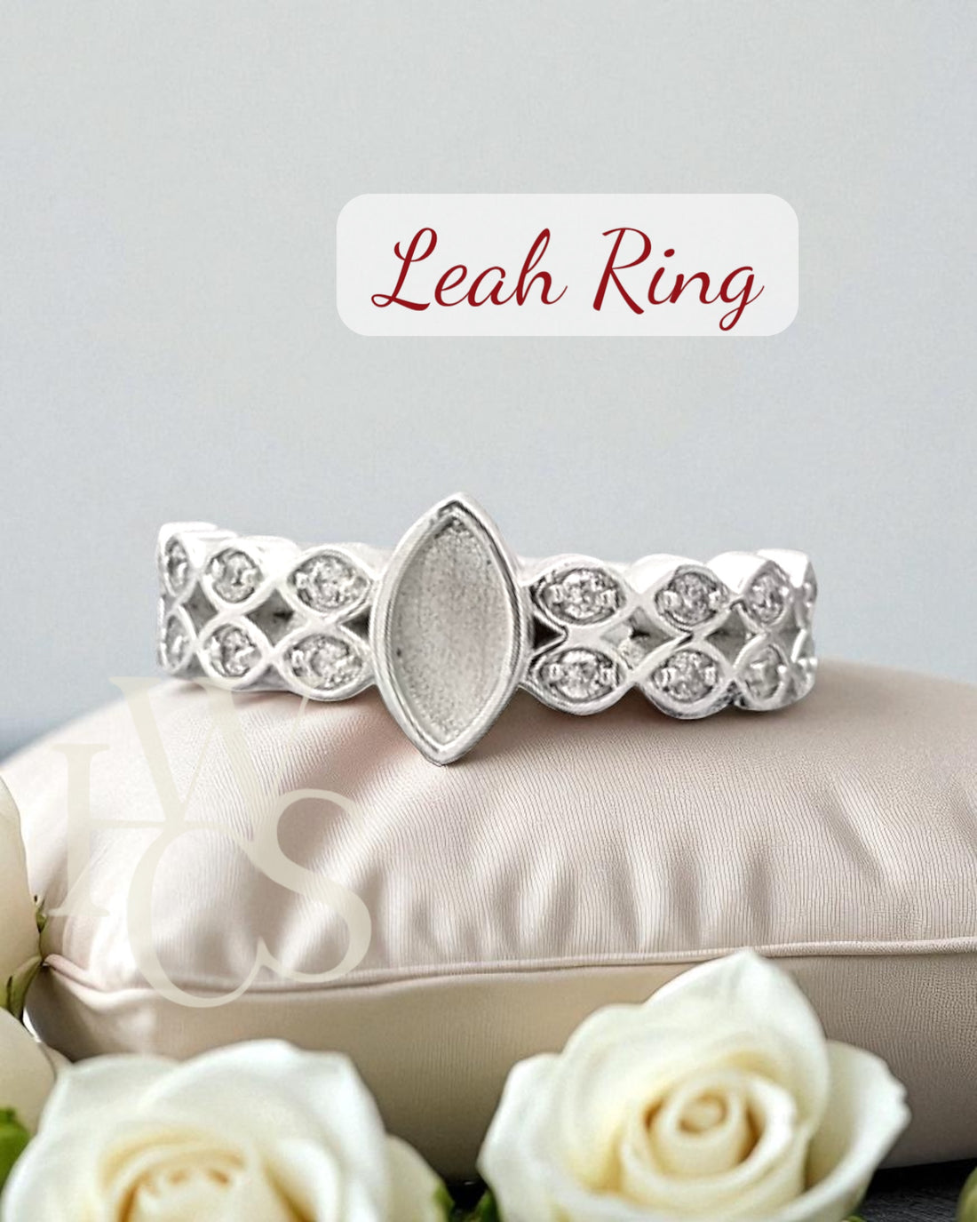 Leah CZ Ring - Solid Silver