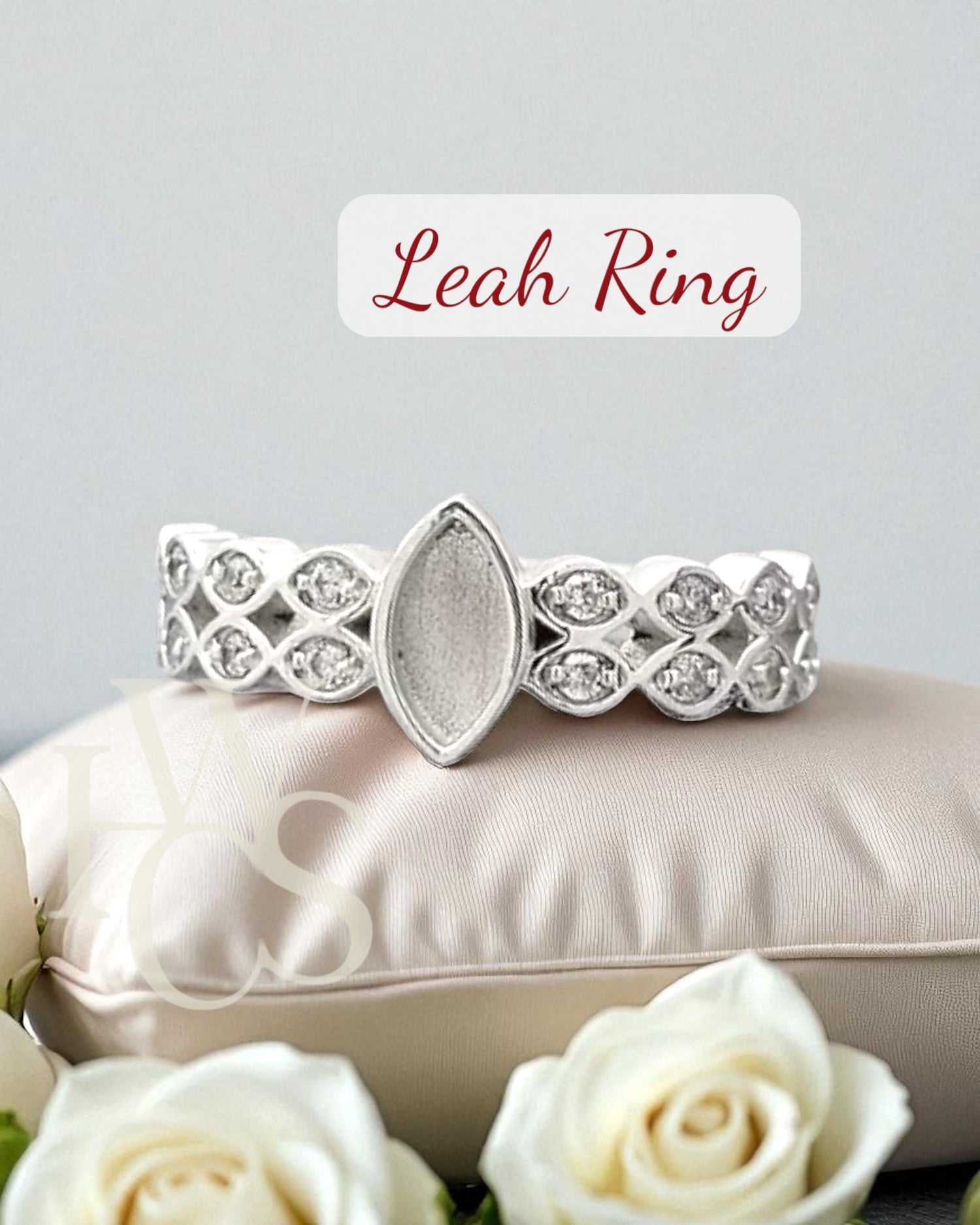 Leah CZ Ring - Solid Silver