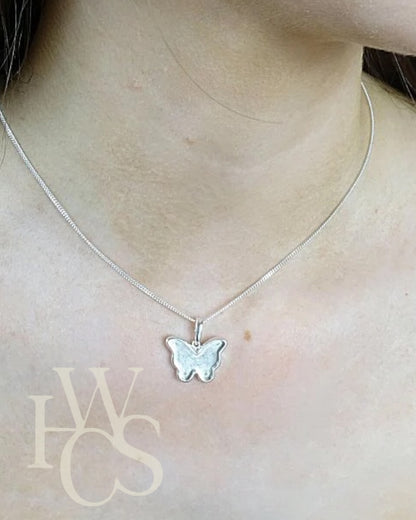 Butterfly Bezel Pendant