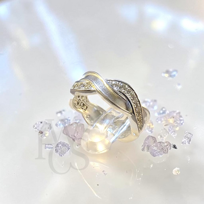 ❤️ CZ Entwined Ring - Solid Silver