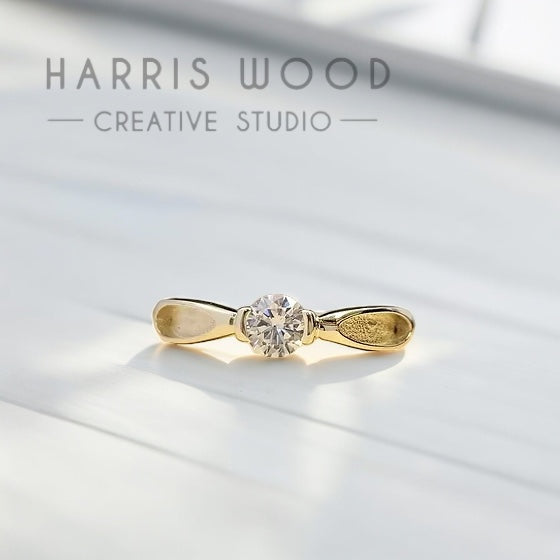 Tatiana CZ Solitaire Ring - 9K SOLID GOLD