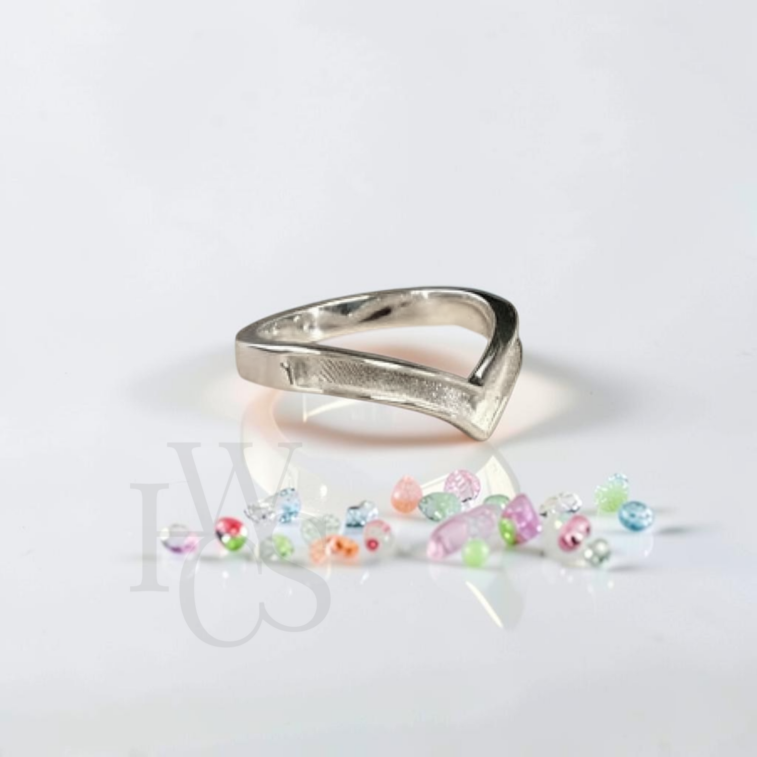 💙 Chevron Ring - SOLID SILVER