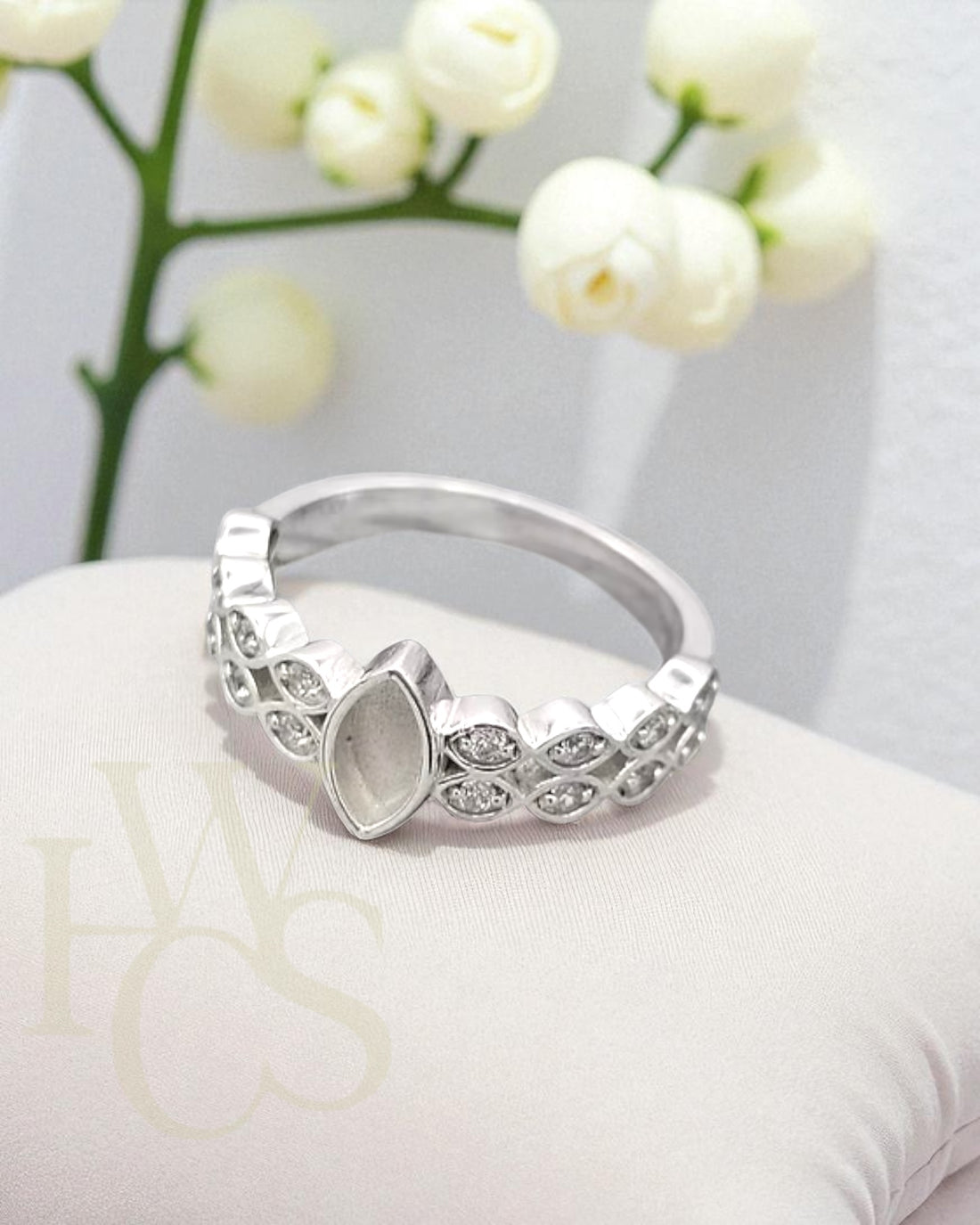 Leah CZ Ring - Solid Silver