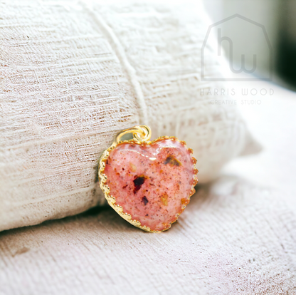 Gold Vermeil Silver Heritage Heart Pendants