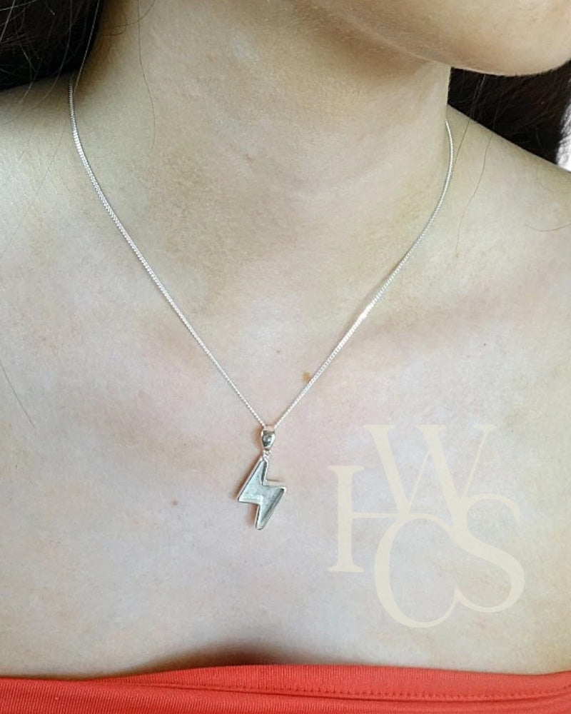 ❤️ Lightning Pendant - Solid 925 Silver