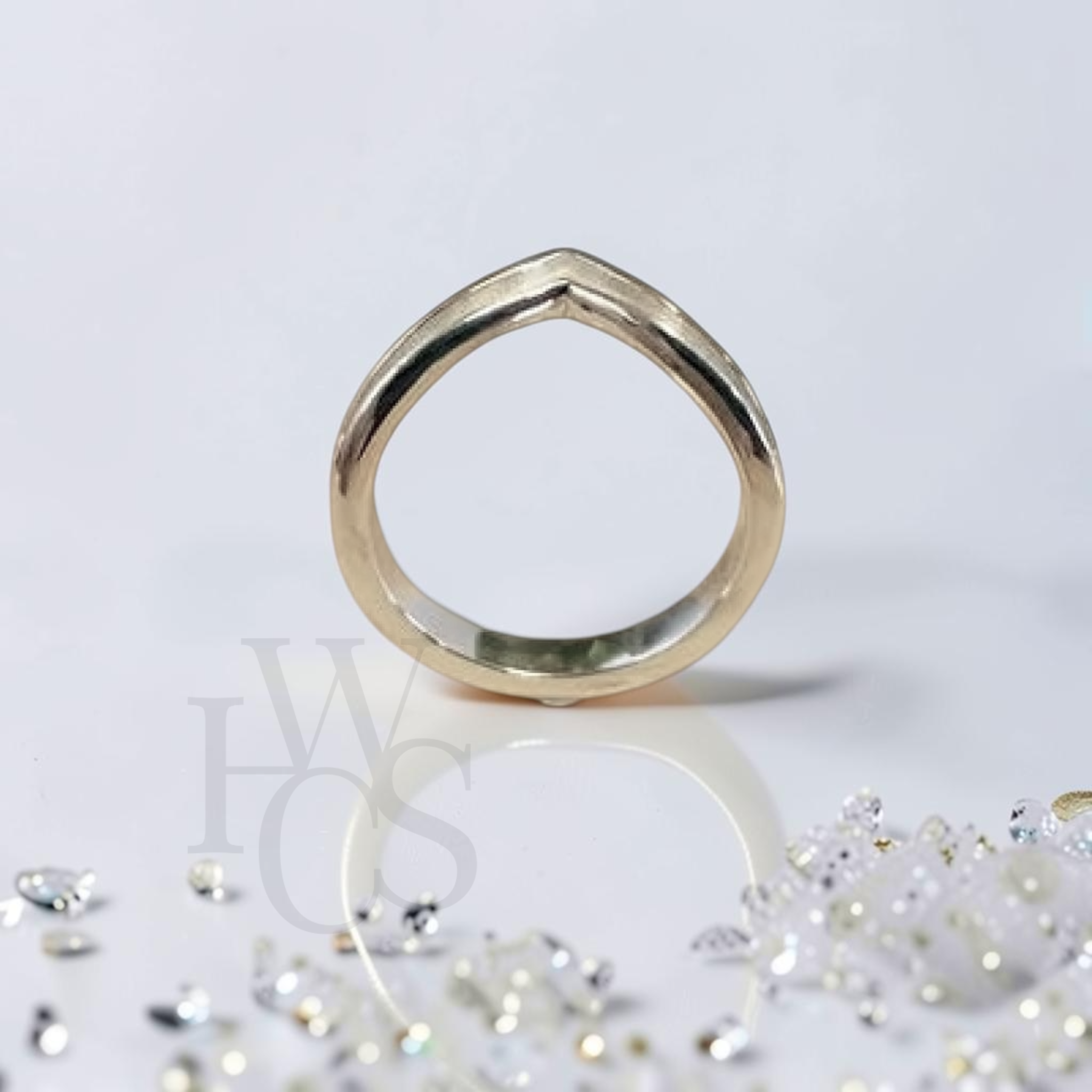 💙 Chevron Ring - SOLID SILVER