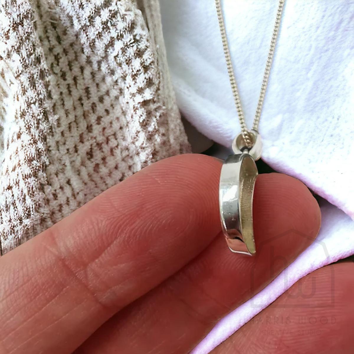 ❤️ Moon Pendant - Solid 925 Silver