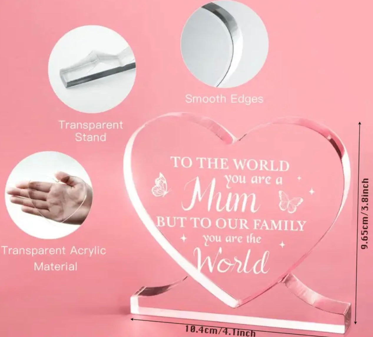 You are the world Mum - acrylic plaque