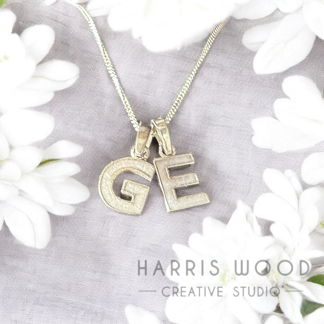 MINI MONOGRAM PENDANT - SOLID 925 SILVER