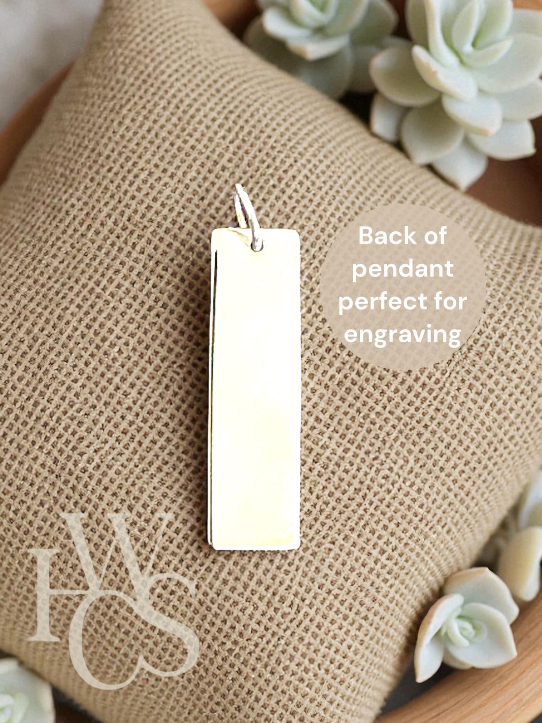 Rectangle Pendant - SOLID 925 SILVER