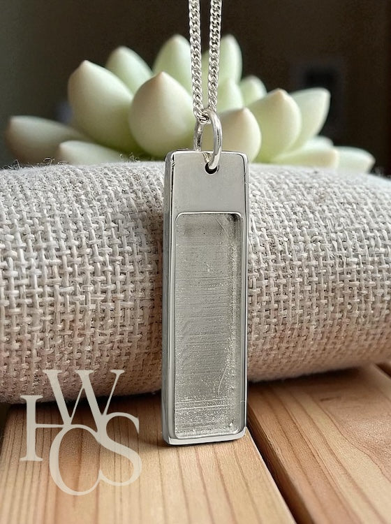 Rectangle Pendant - SOLID 925 SILVER