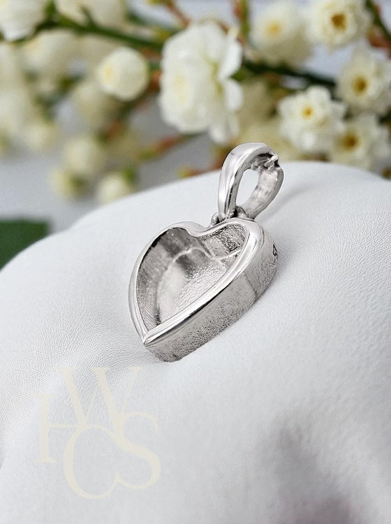 🌿 Bubble Heart 14mm Pendant