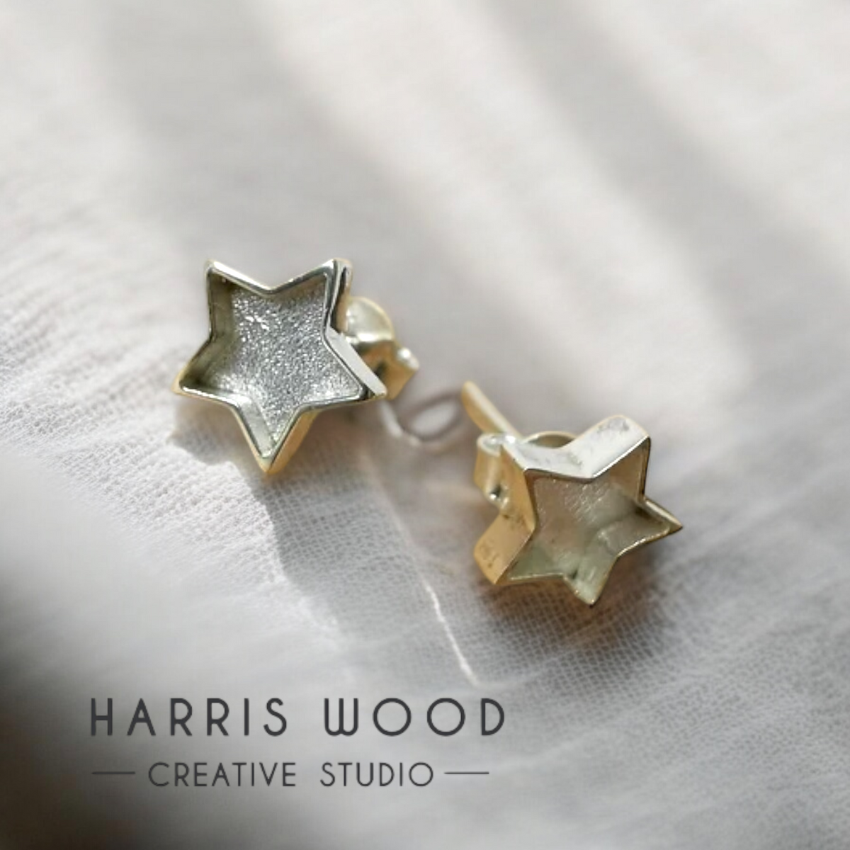 🪷Star Solid Silver Studs