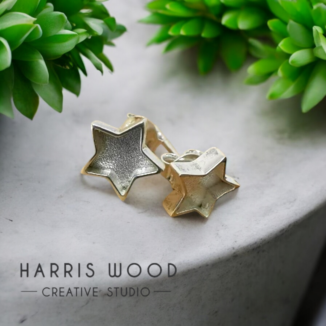 Star Solid Silver Studs