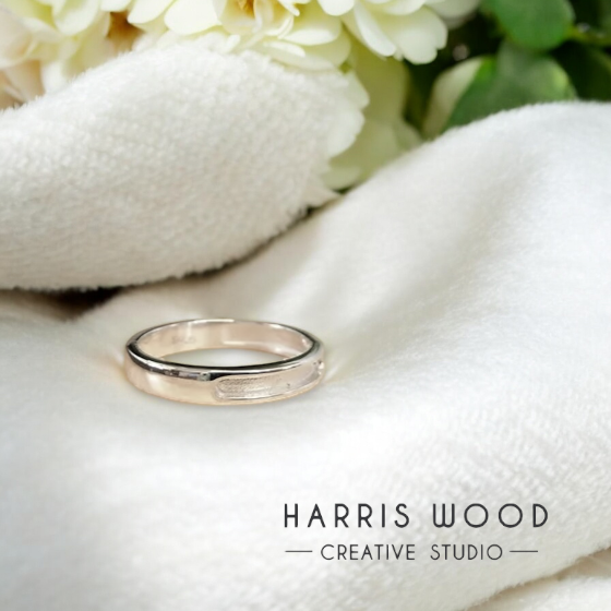 💙 Lowen 4mm RFF Channel Ring - SOLID SILVER
