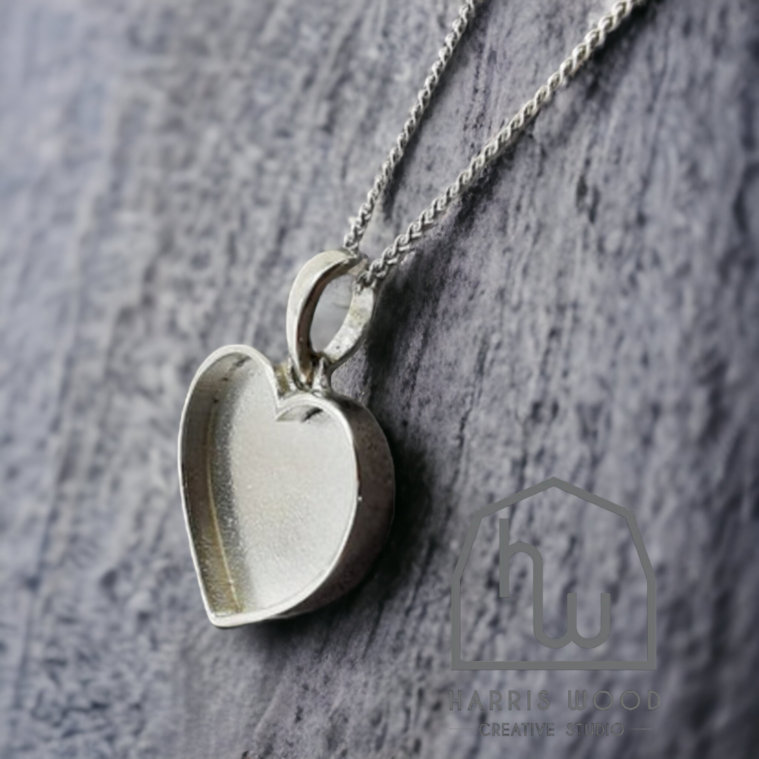 Solid Silver Heart Pendant