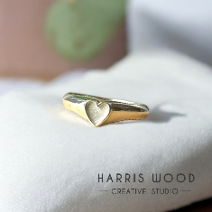 🏷️ EOL – Purity Signet Ring – Solid 925 Silver
