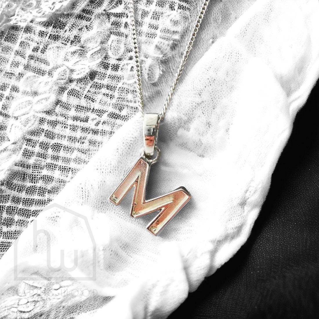 MINI MONOGRAM PENDANT - SOLID 925 SILVER