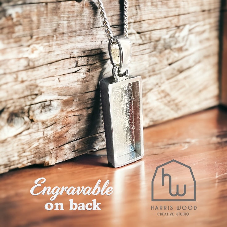 OBLONG PENDANT (ORIGINAL) - SOLID 925 SILVER