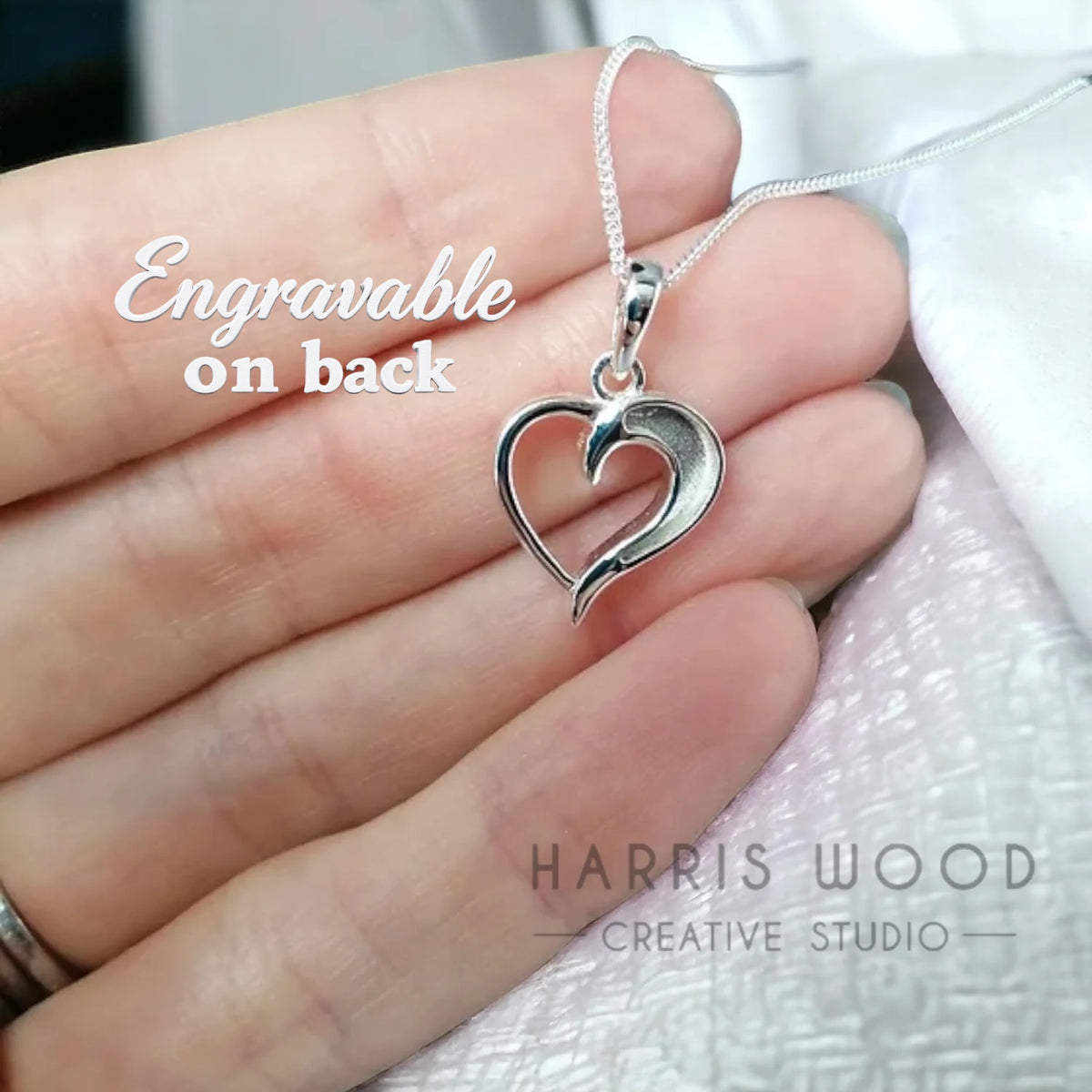 🌿EOL - STYLISH HEART PENDANT - SOLID 925 SILVER