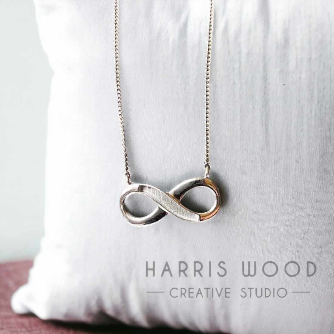EOL - CHAINED INFINITY PENDANT - SOLID 925 SILVER
