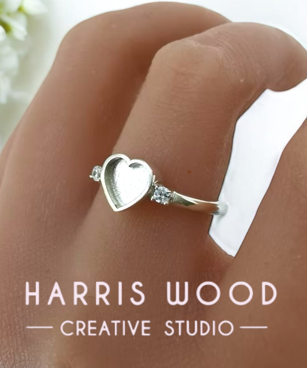 Starlight Love CZ Ring - SOLID SILVER