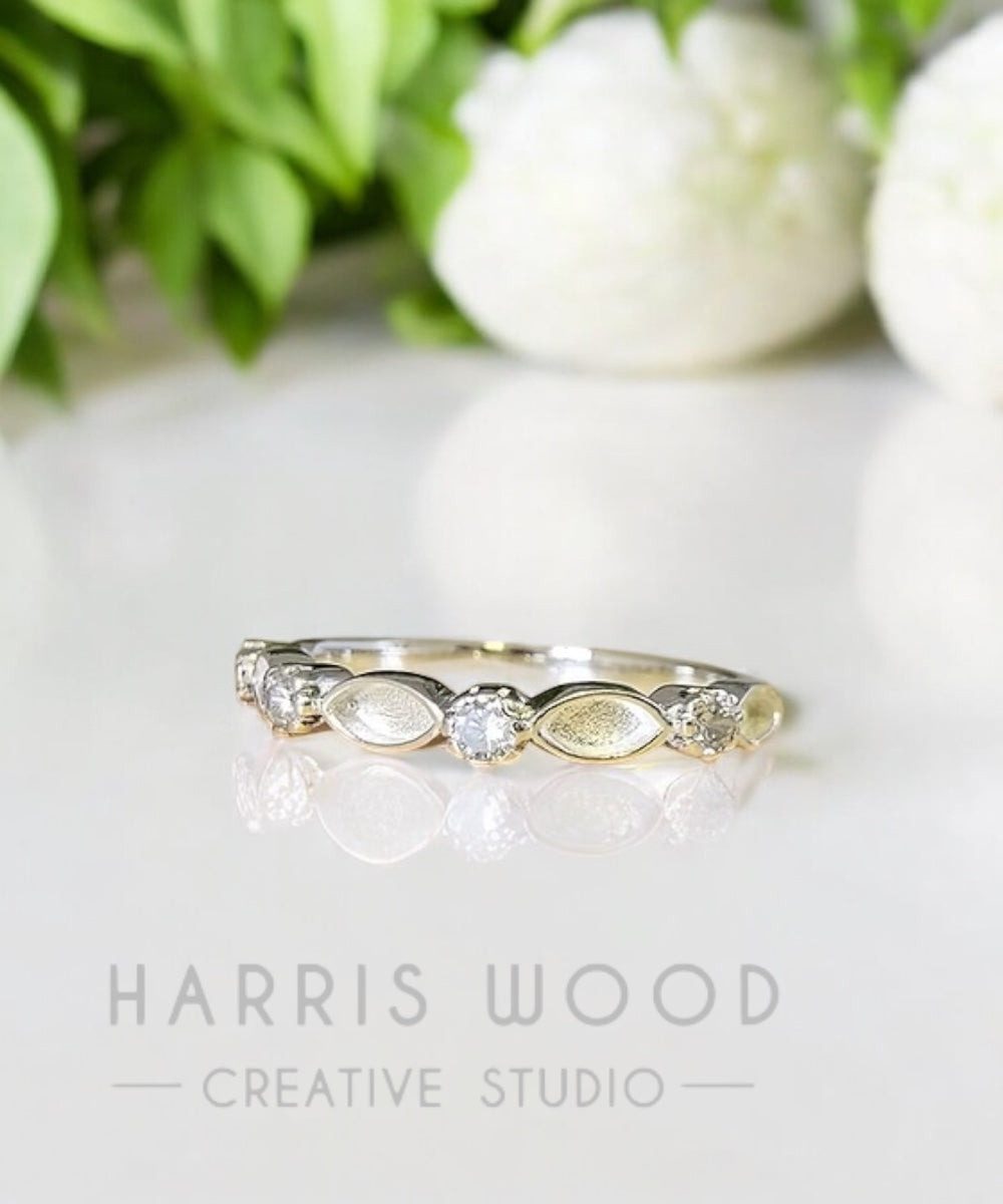 ❤️ Windswept CZ Ring - SOLID SILVER